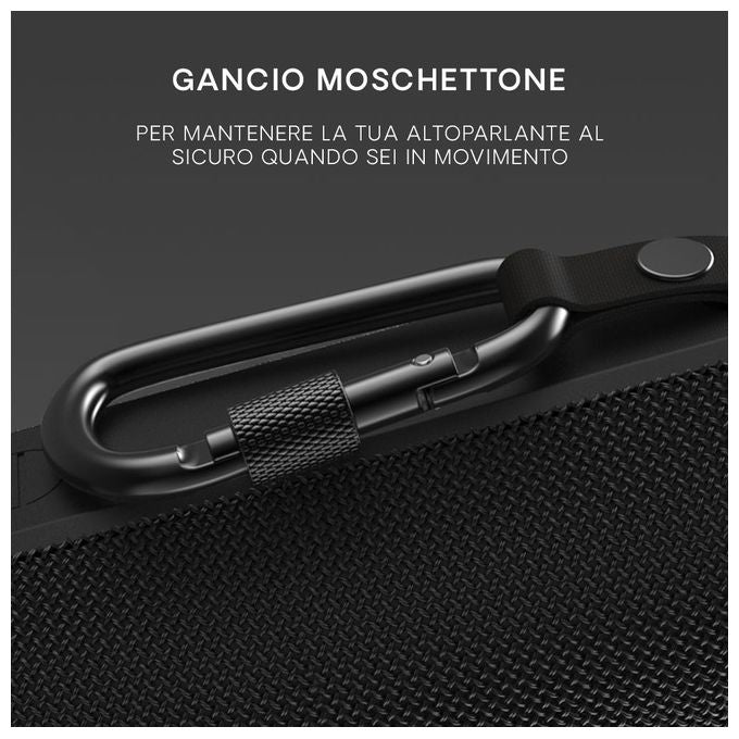 Urbanista 1037202 Nashville Altoparlante Portatile Stereo 20 W Bluetooth 5.2 IPX7 colore Nero