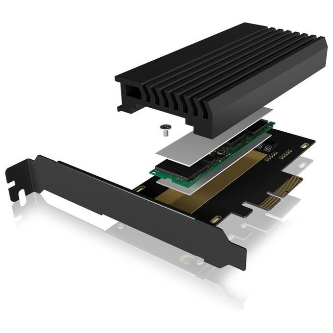 ICY BOX Scheda di Estensione PCIe per SSD M.2 NVMe PCI-E x4