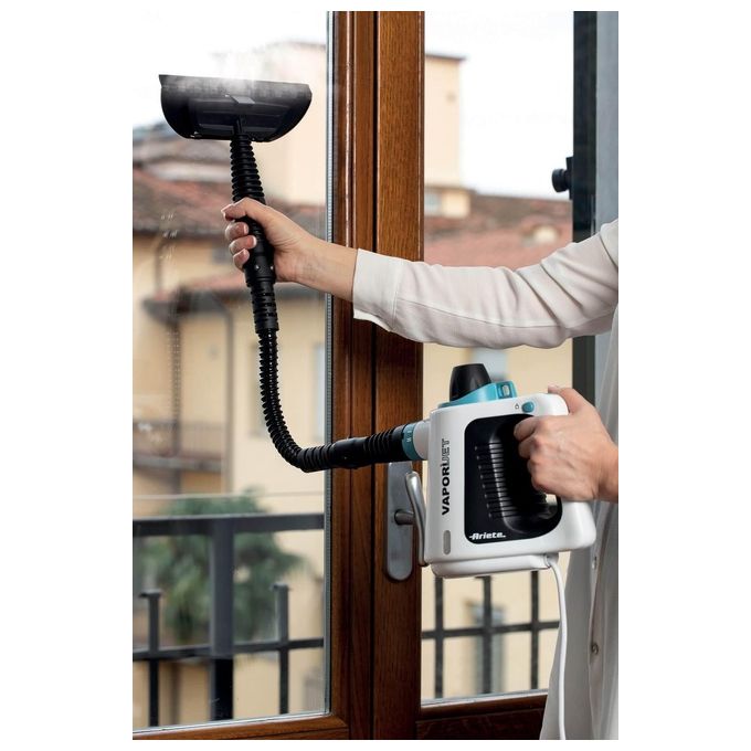 Ariete 4137 Vaporì Jet Pistola a Vapore 1050W 3.5 bar 250 ml Caldaia Alluminio Kit Accessori Incluso colore Bianco