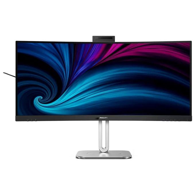 Philips 34B2U6603CH Serie 6000 Monitor Curvo 34'' WQHD 3440x1440 VA 120Hz HDR400 Thunderbolt 4 Webcam Integrata colore Antracite