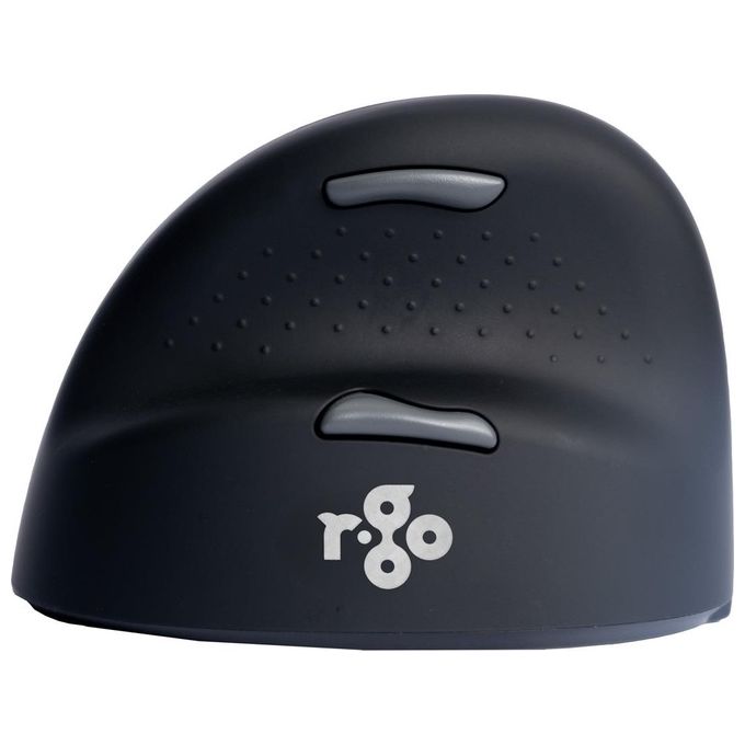 R-Go Tools RGOHEWLL Mouse Ergonomico Verticale con Software Pausa 5 Pulsanti 2400 DPI Bluetooth 5.0 colore Nero