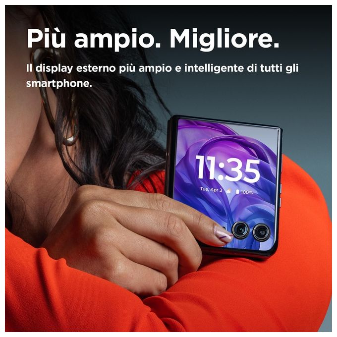 Motorola Razr 50 Ultra, 6.9 Pollici, Doppia SIM, Android 14 5G, Blu Marino