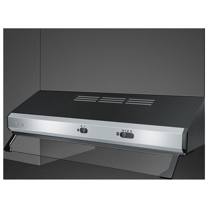 Smeg KSEC61XE3 Cappa Incasso 60 cm 315 m³-h Classe C 72 dB Tiro a Effetto colore Nero Inox