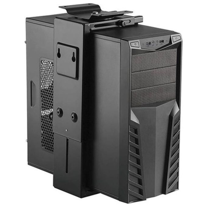 Techly Supporto per Cpu Sotto Scrivania Nero