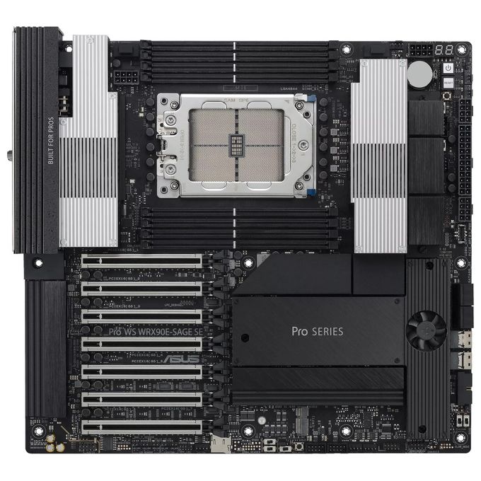 ASUS 90MB1FW0-M0EAY0 Pro WS WRX90E-SAGE SE Scheda Madre Workstation AMD sTR5 7 slot PCIe 5.0 x16 4 M.2 colore Nero