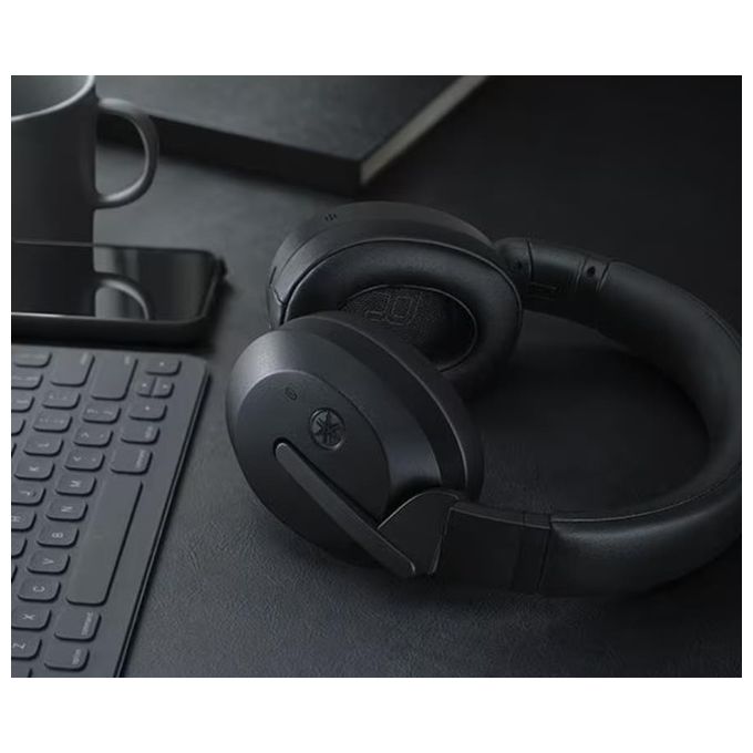 Yamaha YH-E700B Cuffie a Padiglione Over-Ear Wireless Bluetooth ANC 32h Autonomia Bluetooth 5.2 colore Nero