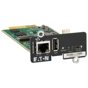 Eaton NETWORK-M3 Scheda di rete e adattatore interno Ethernet 1000 Mbit-s Tecnologia Cablato Interfaccia MiniSlot Gigabit Ethernet colore Nero