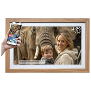 Denver 119101070020 PFF-2162LW Cornice per Foto Digitale Touch Screen 21.5'' Wi-Fi 32 GB MicroSD Full HD colore Marrone chiaro