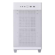 ASUS Prime AP201 TG, Case Micro-ATX, 33 litri, Pannelli Tool-free, Mesh quasi filtrante, Supporto per Dissipatori da 360 mm, Compatibile con Schede Grafiche fino a 338 mm e PSU ATX standard, Bianco