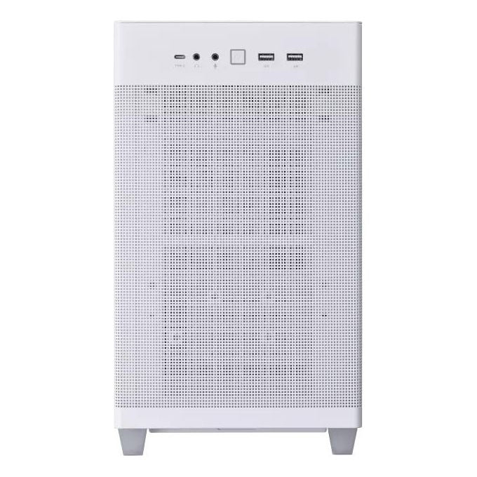ASUS Prime AP201 TG, Case Micro-ATX, 33 litri, Pannelli Tool-free, Mesh quasi filtrante, Supporto per Dissipatori da 360 mm, Compatibile con Schede Grafiche fino a 338 mm e PSU ATX standard, Bianco