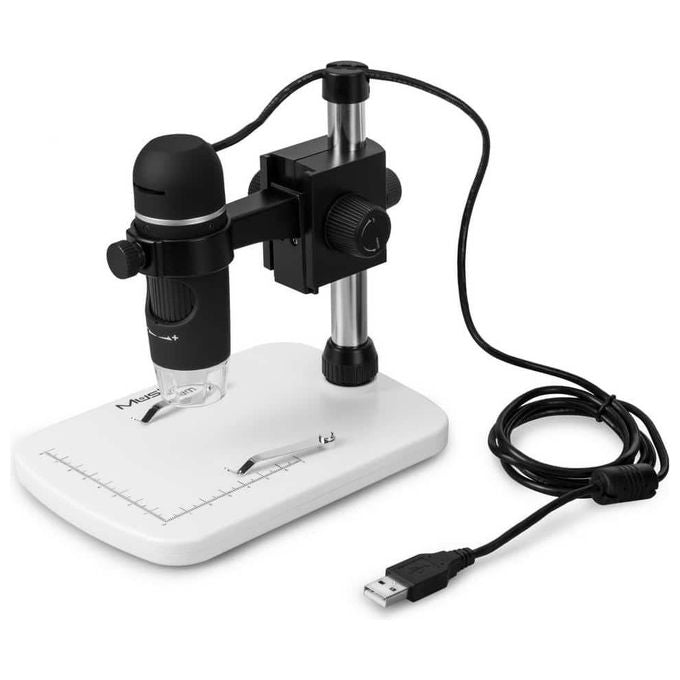 DIPROGRESS DP-H-USB5 HOOKE Microscopio Digitale Portatile 5MPX Ingrandimento 10X-300X con Tavolino colore Nero