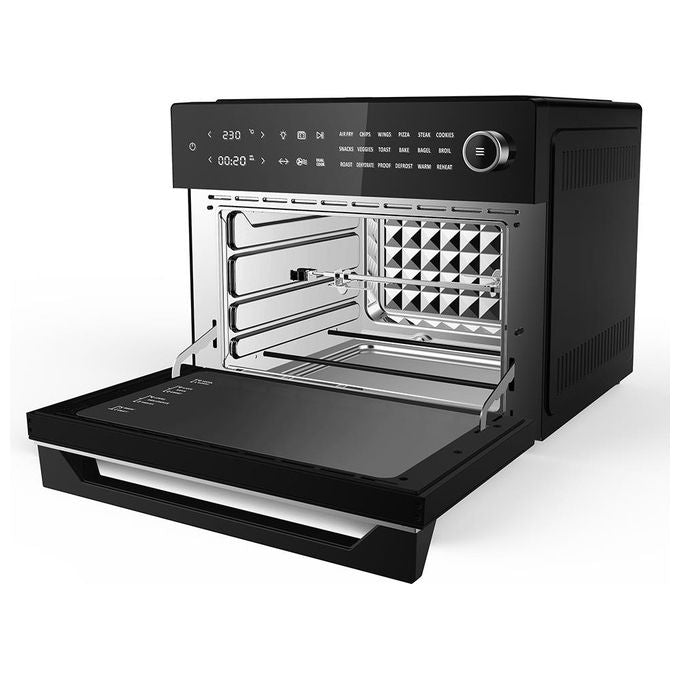 Melchioni Family 118340032 Benedetta Friggitrice ad aria 30 L 1800 W 18 programmi display LED colore Nero