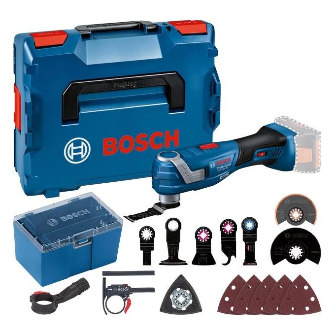 Bosch Professional 06018G2002 GOP 18V-34 Utensile Multifunzione a Batteria Motore Brushless Vibration Control Snap-In System Impugnatura Sottile 180 mm compatibile AMPShare colore Nero