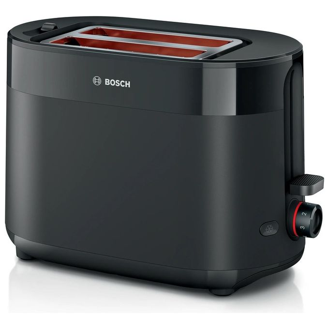 Bosch TAT2M123 MyMoment Tostapane 2 Fette 950 W Funzione Scongelamento e Riscaldamento Vassoio Raccoglibriciole Rimovibile colore Nero