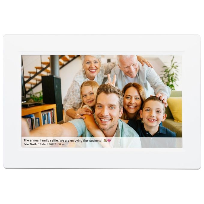 Denver 119101040280 PFF-1015W Cornice Digitale 10,1'' IPS Touch Wi-Fi 1280x800 16 GB Memoria Interna Slot microSD colore Bianco