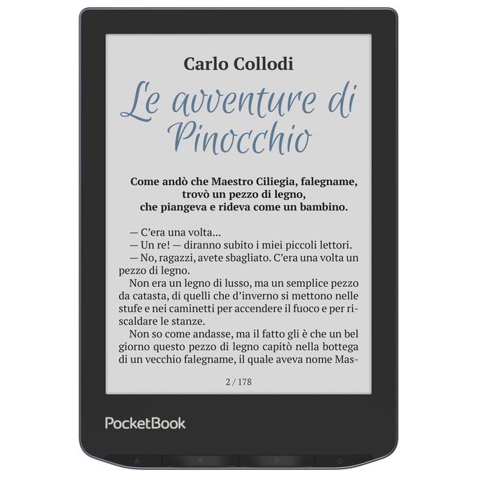 PocketBook PB634K3-1-WW Verse Pro Color Lettore eBook 6'' E Ink Kaleido 3 16 GB Wi-Fi Bluetooth 5.4 IPX8 colore Stormy Sea