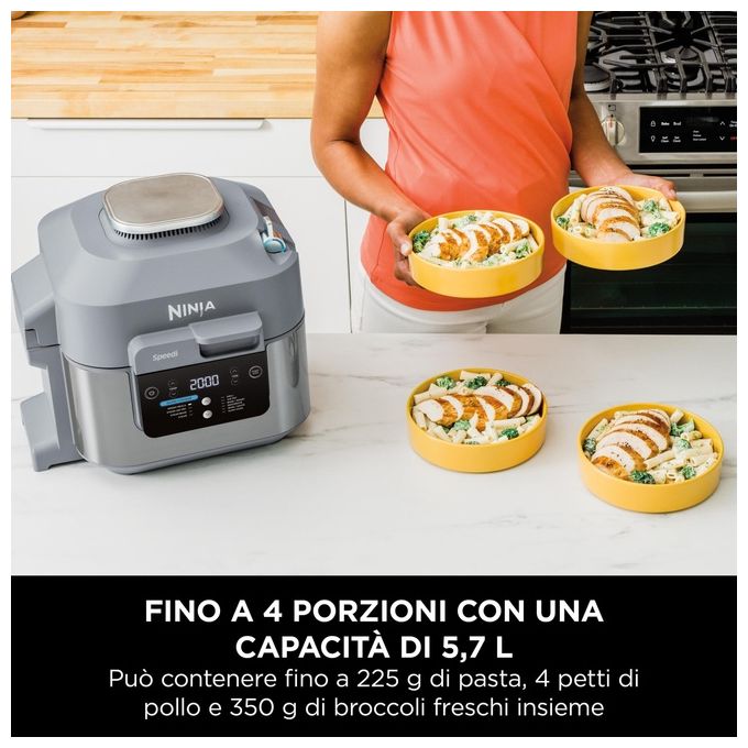 Ninja Speedi ON400EU Pentola Elettrica Rapida e Friggitrice ad Aria