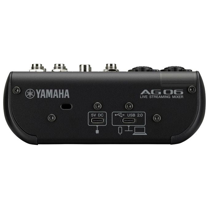 Yamaha AG06MK2 AG Series Mixer 6 Canali Interfaccia Audio USB Live Streaming DSP 24bit 192kHz colore Nero