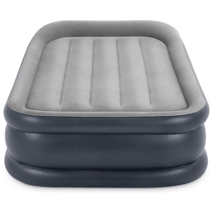 Intex 64132ND Materasso Dura-Beam Pillow Rest Deluxe Singolo Bicolore con Pompa Elettrica Incorporata 99x191x42 cm Single Singolo Versione 2023