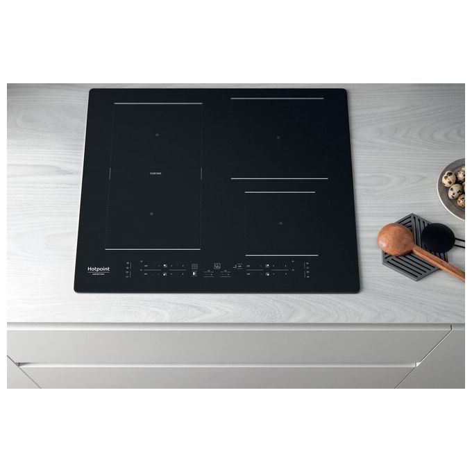 Hotpoint HB 3160C NE Piano cottura a induzione 59 cm 4 zone Flexi Duo Touch 7200 W colore Nero