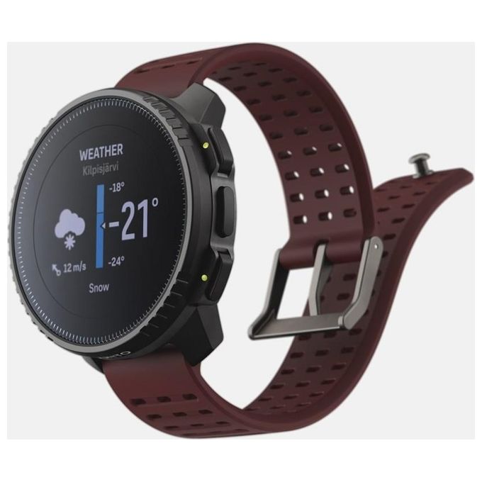 SUUNTO SS050865000 Vertical Orologio Sportivo GPS Altimetro Barometro Cardiofrequenzimetro 95+ Sport Monitoraggio Salute 24-7 colore Nero-Rosso