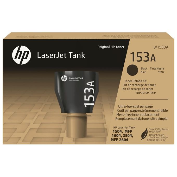 HP W1530A LaserJet Tank 153A Kit di Ricarica Toner Originale 2500 pagine colore Nero