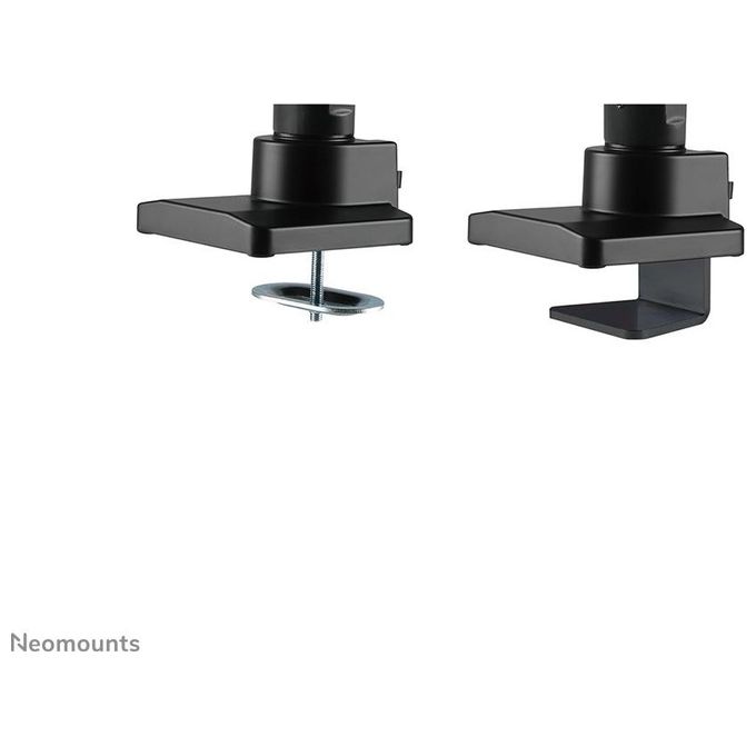 Neomounts NM-D775BLACKPLUS Braccio per Monitor 10-49'' con Molla a Gas Regolabile in Altezza e Rotazione 360° colore Nero