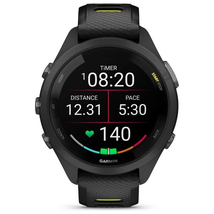 Garmin Forerunner 265S 42mm 1.1'' Amoled GPS Sport Salute Notifiche Nero - Giallo