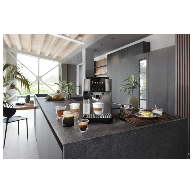De'Longhi ECAM220.91.TB Magnifica Start Macchina da caffe' Automatica 1.8 L 15 bar 1450 W LatteCrema Hot colore Titanio