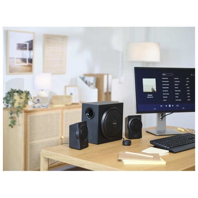 Trust 23696 Yuri Set Altoparlanti 2.1 Canali 60 W RMS 120 W PMPO Colore Nero