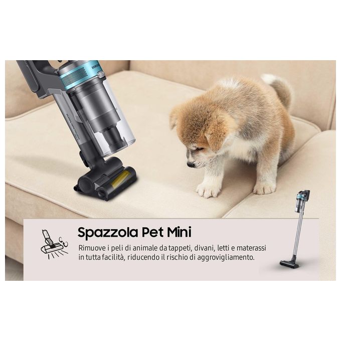 Samsung VS20B75AGR1 Jet 75E Pet Aspirapolvere senza filo Multiciclonica 0.8 L 200 W 60 min 86 dB colore Nero