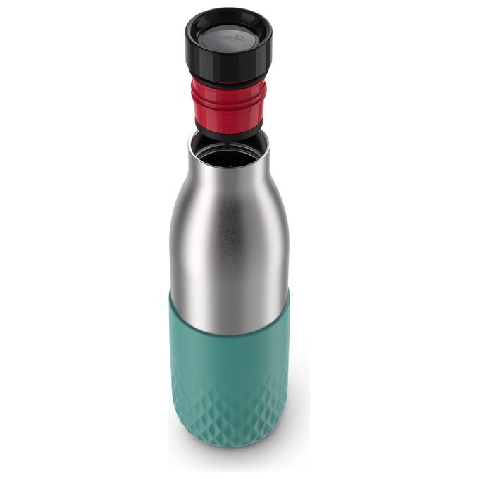 Emsa Bottiglia Termica Quick Press BluDrop Verde