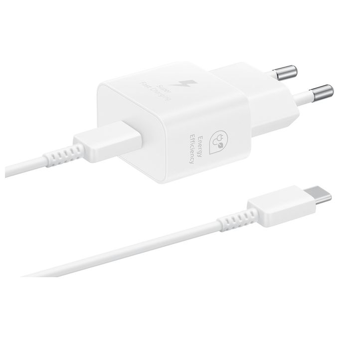Samsung Caricabatterie Super Fast Charging 25W con Cavo da Usb Type-c a Usb Type-c