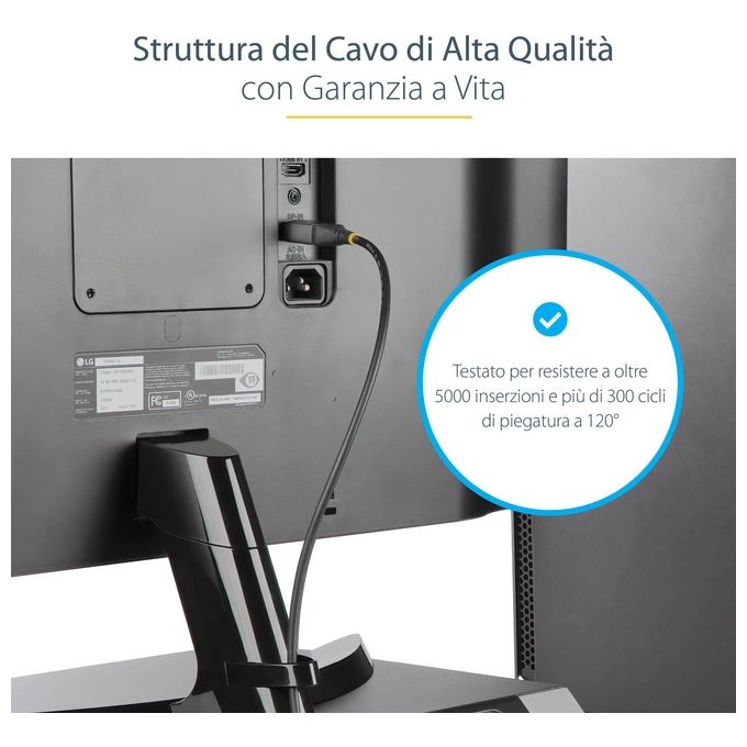 StarTech.com Cavo DisplayPort 1.4 Certificato Vesa da 5mt 8K 60hz Hdr10