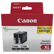 Canon 9254B011 Cartuccia d'inchiostro Originale PGI-2500BK XL 2 pezzi Resa 2500 pagine colore Nero
