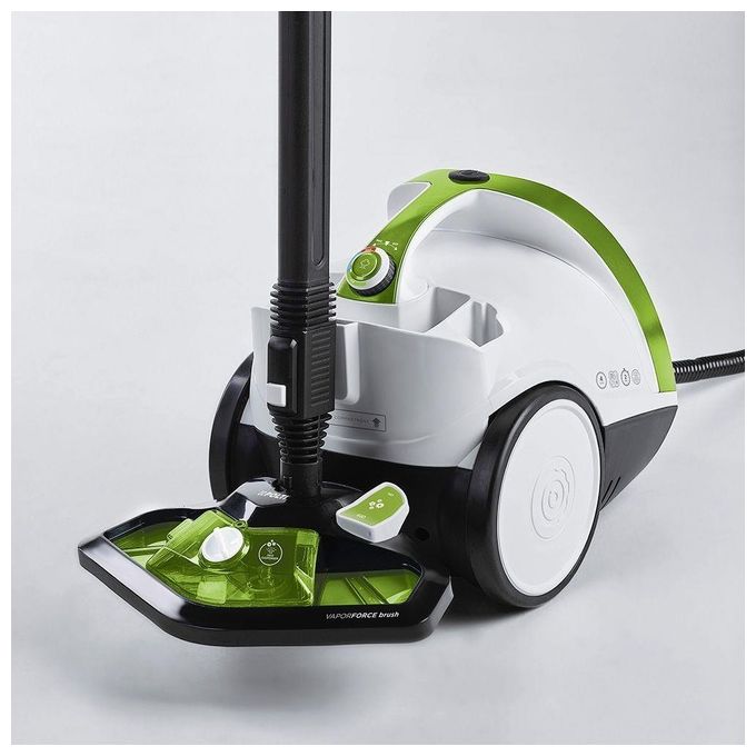 Polti PTEU0317 Vaporetto Smart 110 Eco Pulitore a Vapore Cilindrico 1500W 4 bar Autorefill 110 g-min colore Nero Verde Bianco