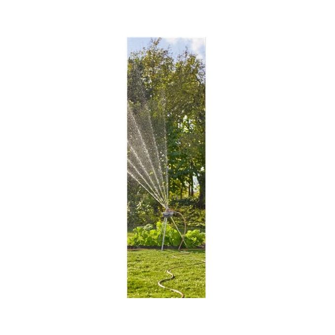 GARDENA 18735-20 Treppiede per Irrigatore Altezza 50 cm con Picchetti in Metallo colore Argento-Nero