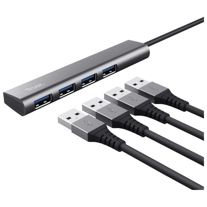 Trust Halyx USB 3.2 Gen 1 Type-A 5 Mbit-s Grigio