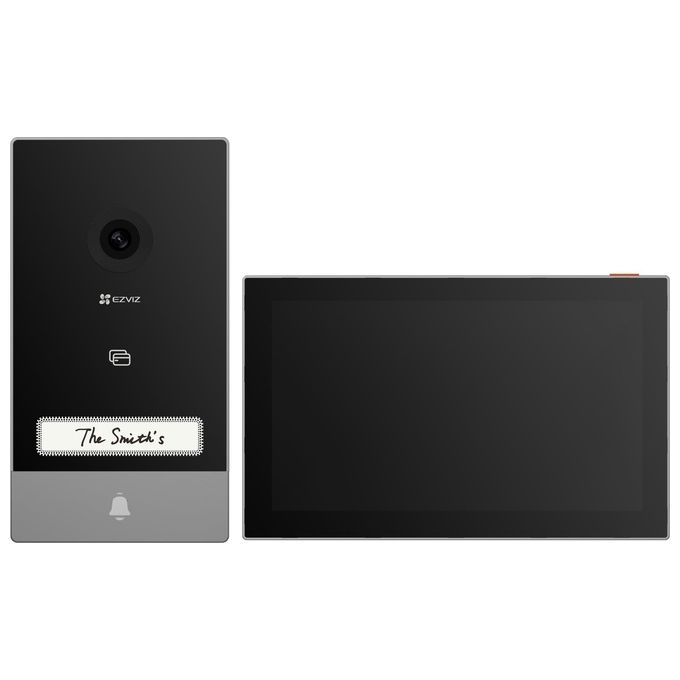 Ezviz HP7 Videocitofono Smart 2K Monitor Touch 7'' Wi-Fi Dual Band Visione Notturna Audio Bidirezionale colore Nero Argento