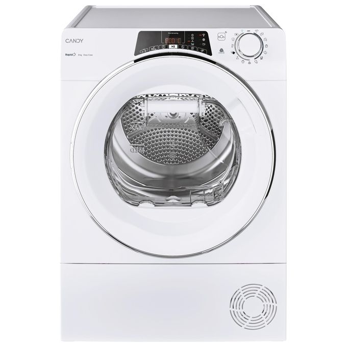 Candy ROE H8A2TCEX-S Rapidó Asciugatrice Pompa di Calore 8 Kg Classe A++ Wi-Fi 7 Cicli Rapidi (85x60x58,5 cm) colore Bianco