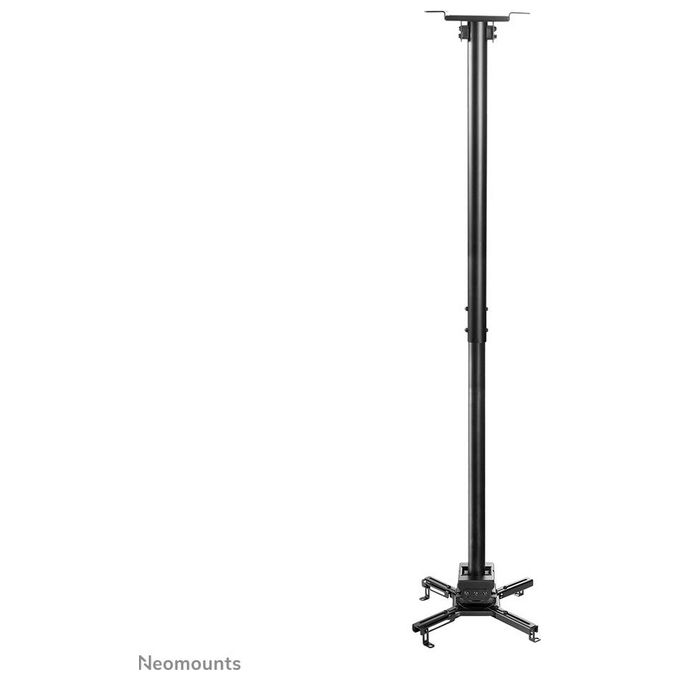 Neomounts W126813331 CL25-550BL1 Supporto da Soffitto per Proiettore Altezza Regolabile 74,5-114,5 cm Carico Massimo 35 Kg con Gestione Cavi Sistema Easy Release colore Nero