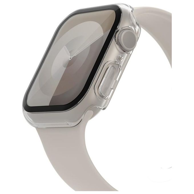 Belkin OVG003ZZCL TemperedCurve Proteggi Schermo Curvo Bumper 2 in 1 Apple Watch Series 4 5 6 7 8 9 SE 40 41mm colore Trasparente