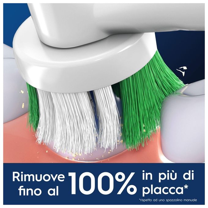 Oral-B Pro Precision Clean Testine di Ricambio Spazzolino Elettrico 3 Pezzi Setole Indicator colore Bianco