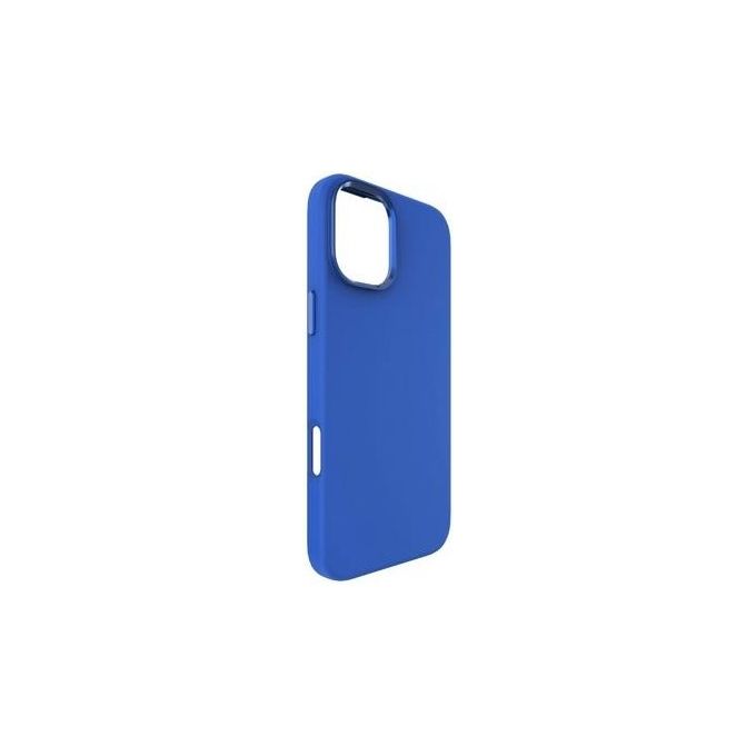 Tunit Clear Cover per iPhone 16 Plus Soft Touch in Silicone con MagSafe Blu