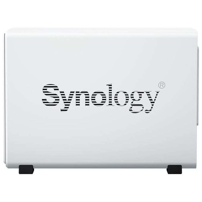 Synology DS223J DiskStation NAS Desktop 2 Vani Processore Quad-Core 1 GB DDR4 HDD SSD SATA Gigabit Ethernet colore Bianco