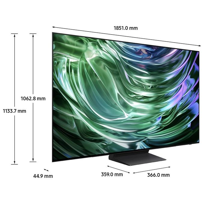 Samsung 8806095564968 S90 TV OLED 83'' 4K AI HDR+ Processore NQ4 AI GEN2 Motion Xcelerator 144Hz Design LaserSlim Dolby Atmos colore Graphite Black