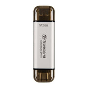 Transcend TS512GESD310 ESD310 SSD Portatile 512 GB USB 3.2 Gen 2 Velocita' Lettura 1050 MB-s Scrittura 950 MB-s colore Argento