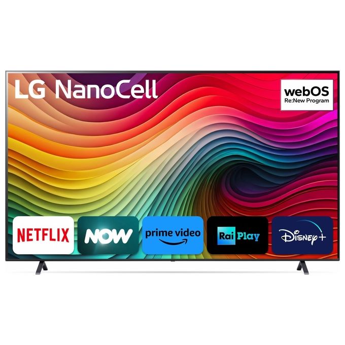 LG 86NANO81T6A NanoCell Smart TV 86'' 4K Ultra HD 120Hz HDR10 webOS 24 Game Optimizer Wi-Fi 5 colore Blu