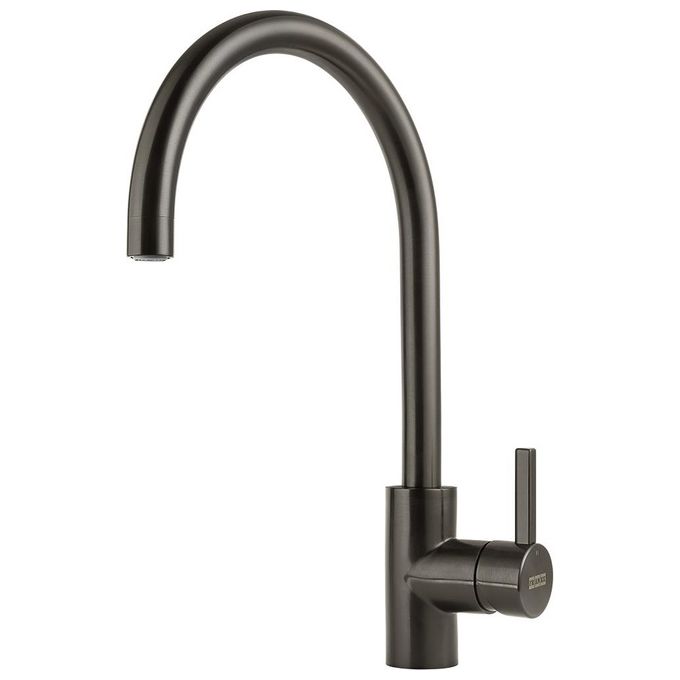 Franke 115.0628.253 Eos Neo Miscelatore Cucina Monocomando con Canna Girevole 180° Acciaio Inox PVD colore Antracite