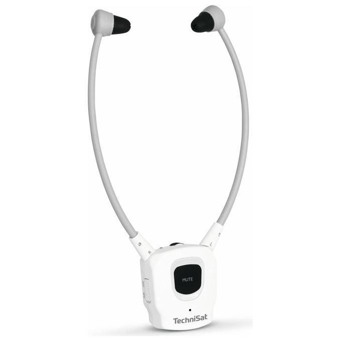 TechniSat 0000-9130 StereoMan ISI 3 Auricolari Wireless In-Ear con Bluetooth e Jack 3.5 mm colore Bianco
